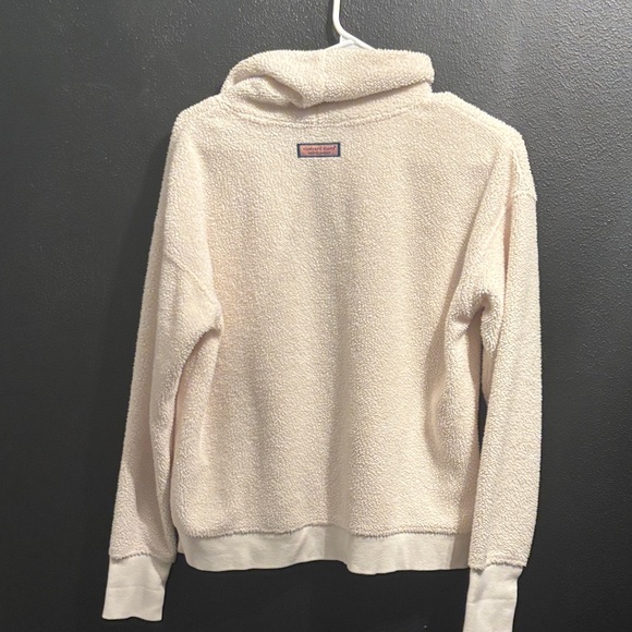 Vineyard Vines Cozy Cream Fleece Pullover - Picture 3 of 3